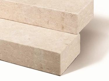Blockstufen Kalkstein Camino Sand zugeschnitten