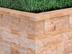Mauersteine Travertin Gold Rustic mit Gras