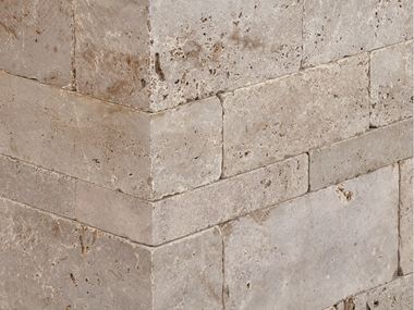 Mauersteine Travertin Noce Zuschnitt