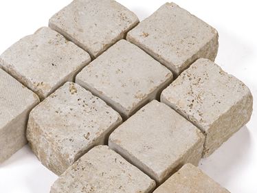 Pflastersteine Travertin Medium 10x10x8 cm