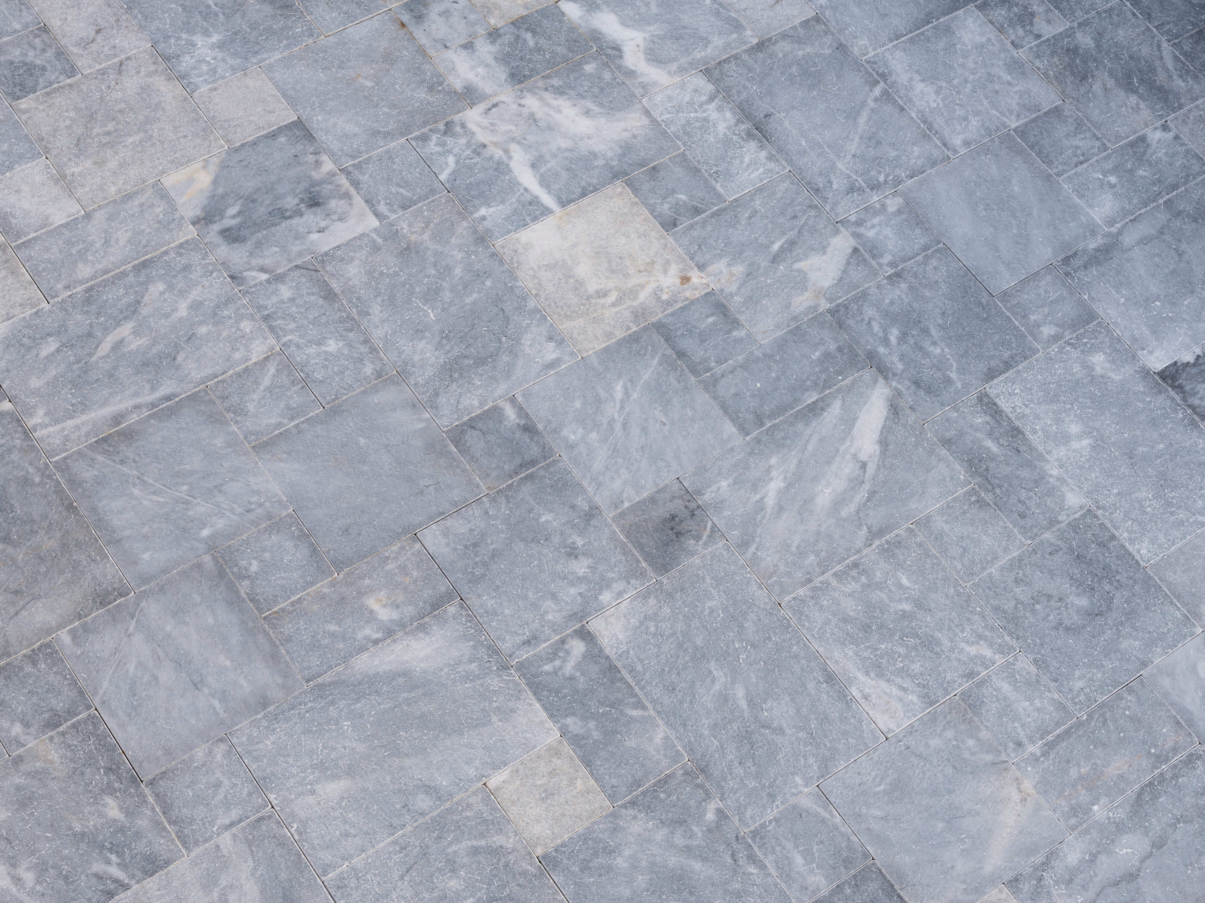 Getrommelt Terrassenplatten Marmor Earth Grey Exklusiv Grau 
