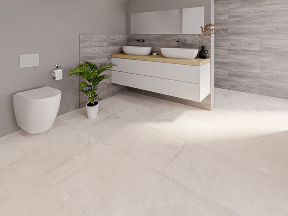 Urban Pearl Badezimmer in Kombination mit Country Grey