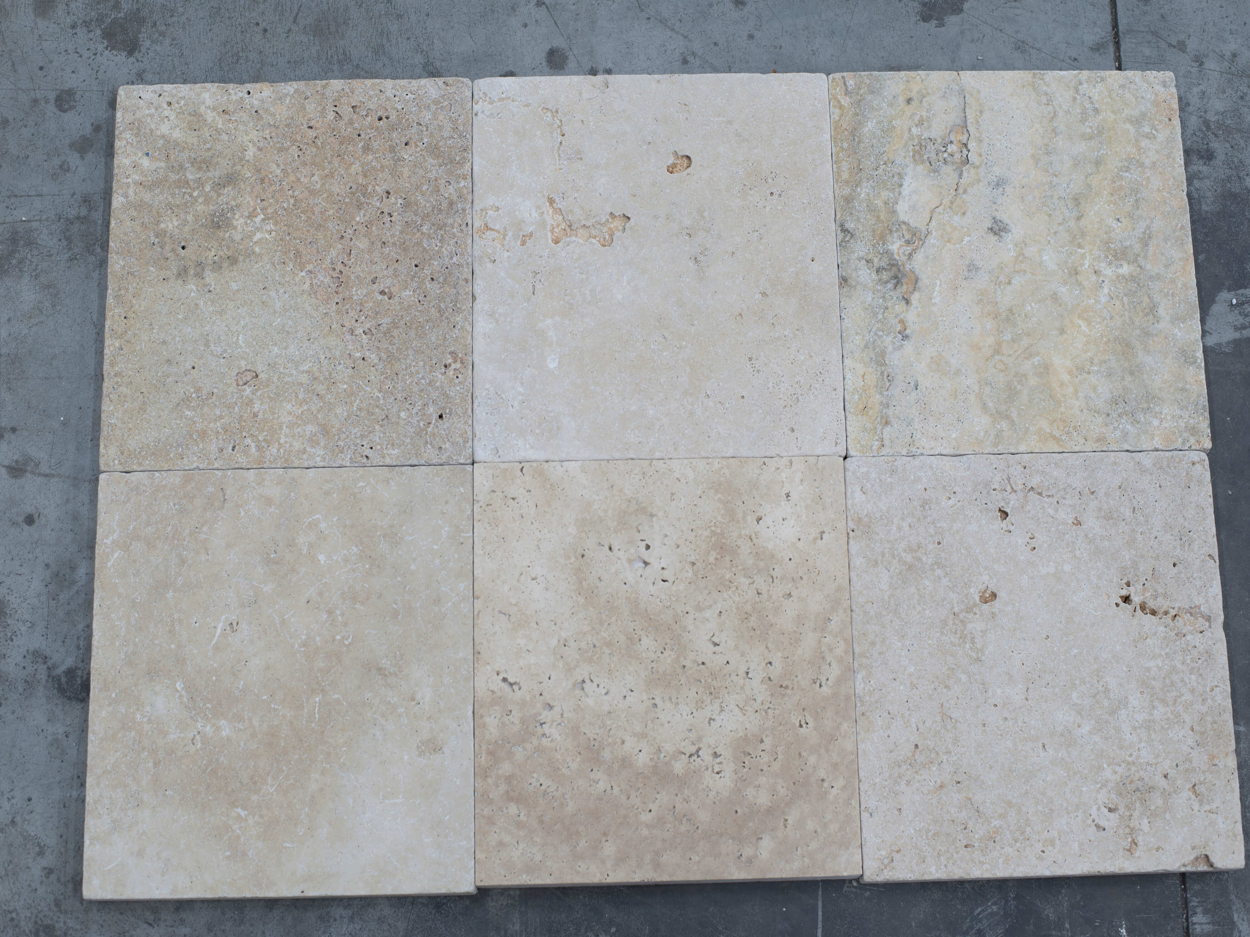 Travertinplattenmix, getrommelt | stonenaturelle