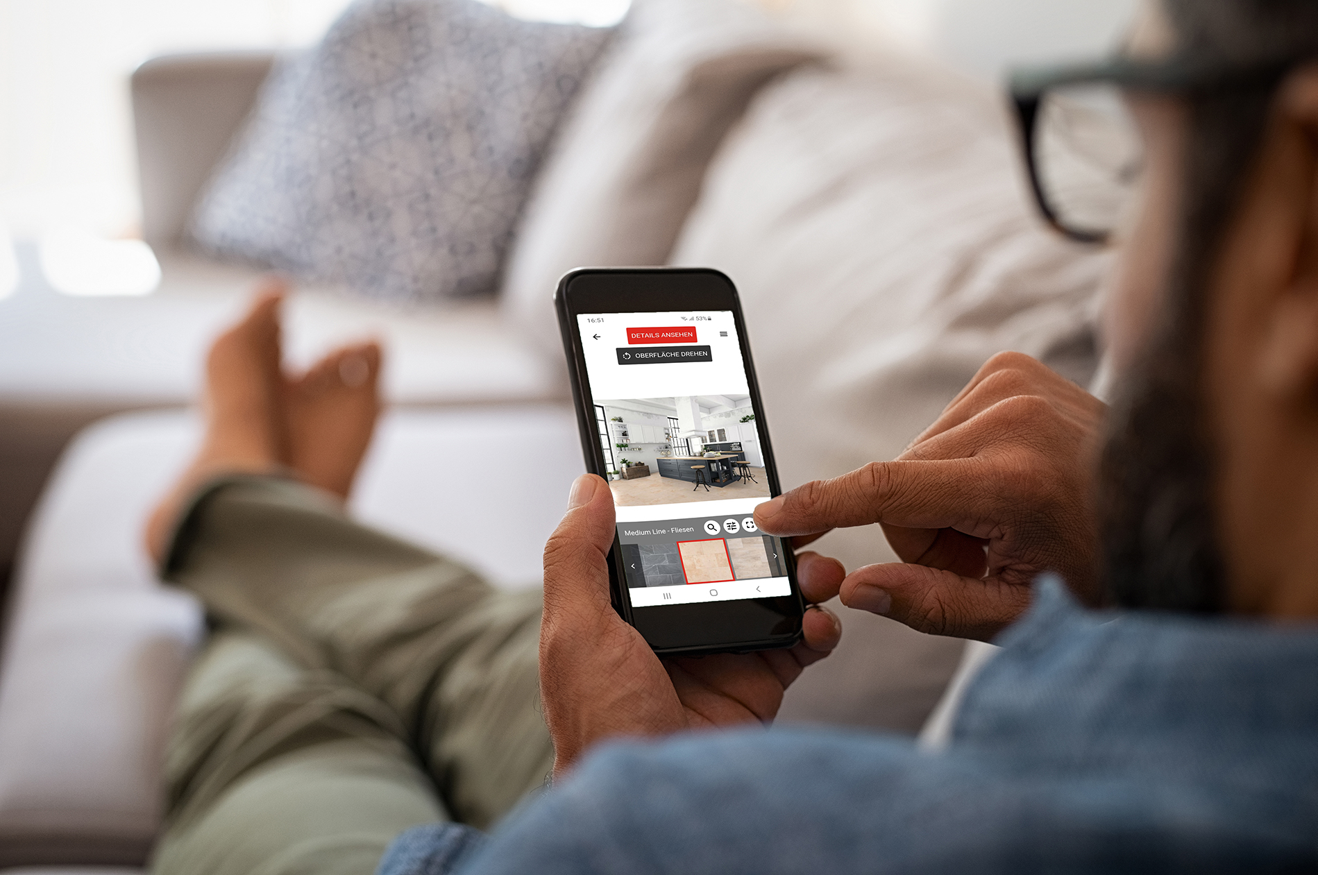 Mann Visualizer Sofa _Menue