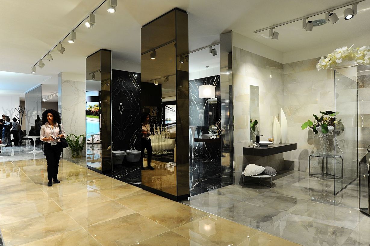 Dauerbrenner: Naturstein, aber auch Natursteinoptiken aus Feinstein waren vor Ort zu sehen