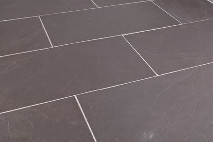 Schiefer Fliesen Burgund seitliche Aufnahme