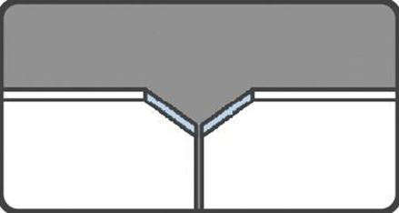 Piktogramm von kalibrierten Fliesenkanten